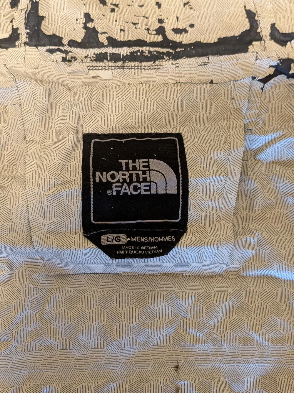 The North Face Men's L Two-Tone Hooded Windbreaker Jacket - Black & Tan
